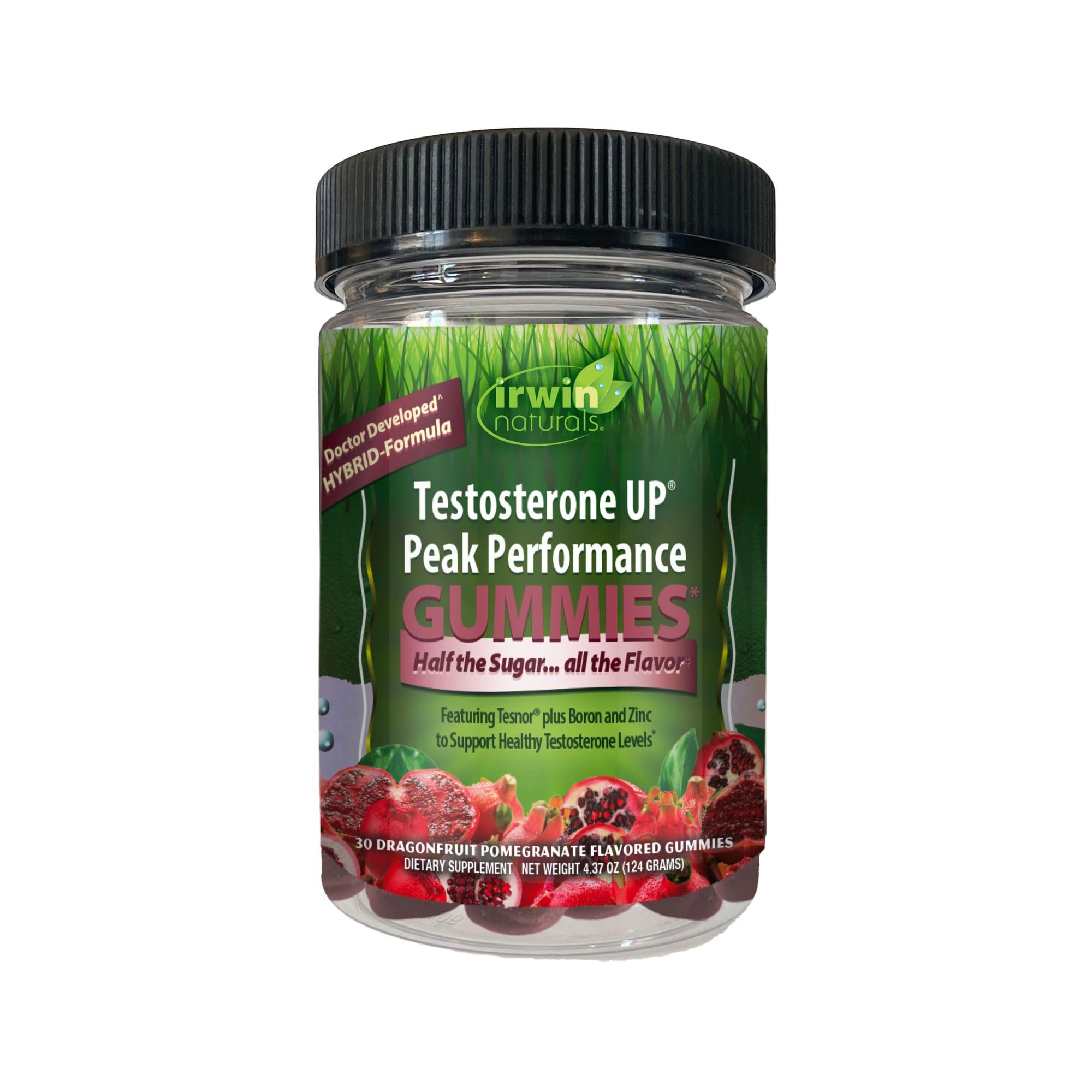 Irwin Naturals Testosterone Up Peak Performance Gummies for Men's Vitality