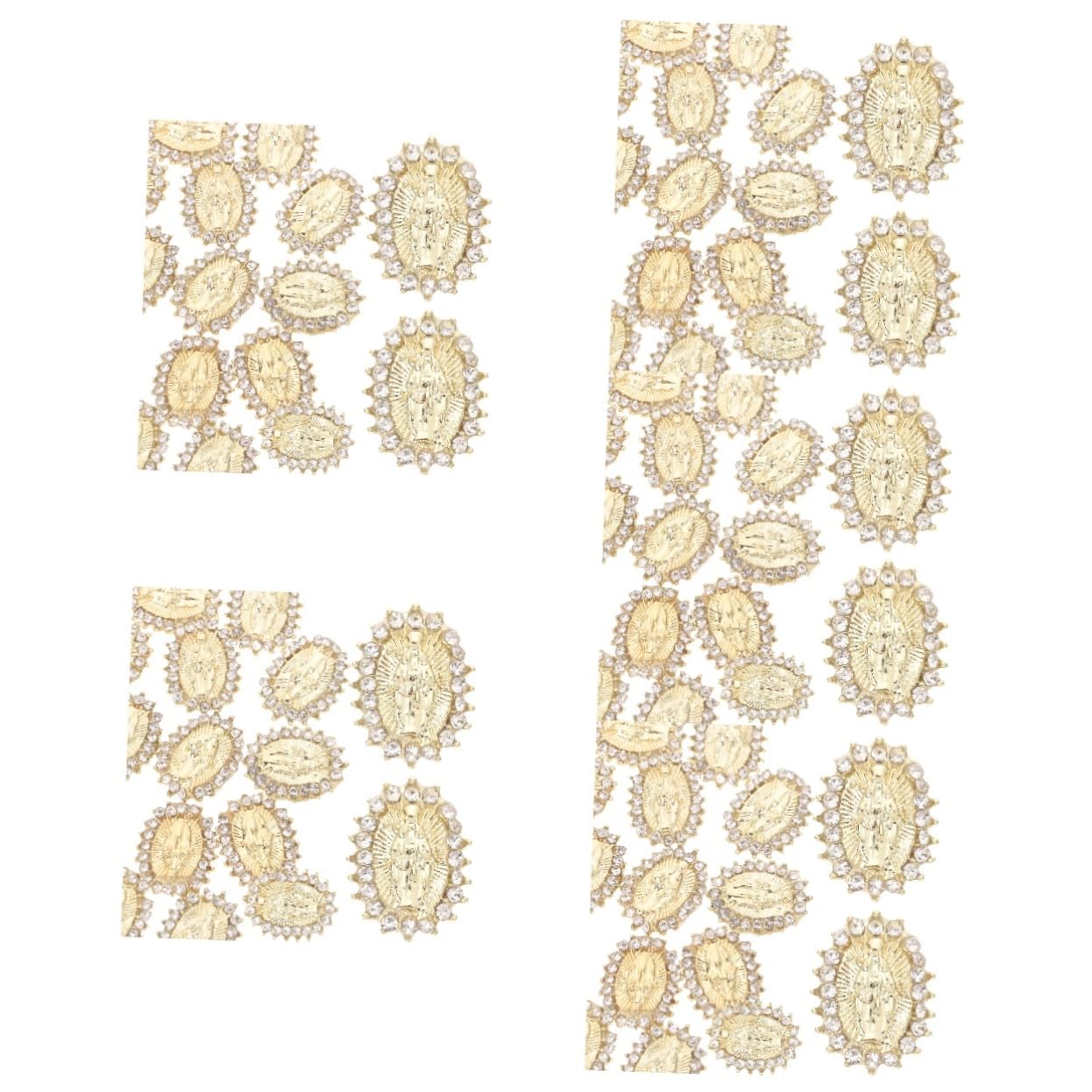 5 set Gioielli Con Diamanti Per Unghie Punte Per Unghie Ciondoli Con Strass Nail Art Adesivi Per Unghie Decorazioni Per Nail Art Manicure Accessori Per Le 20 pezzi * 5