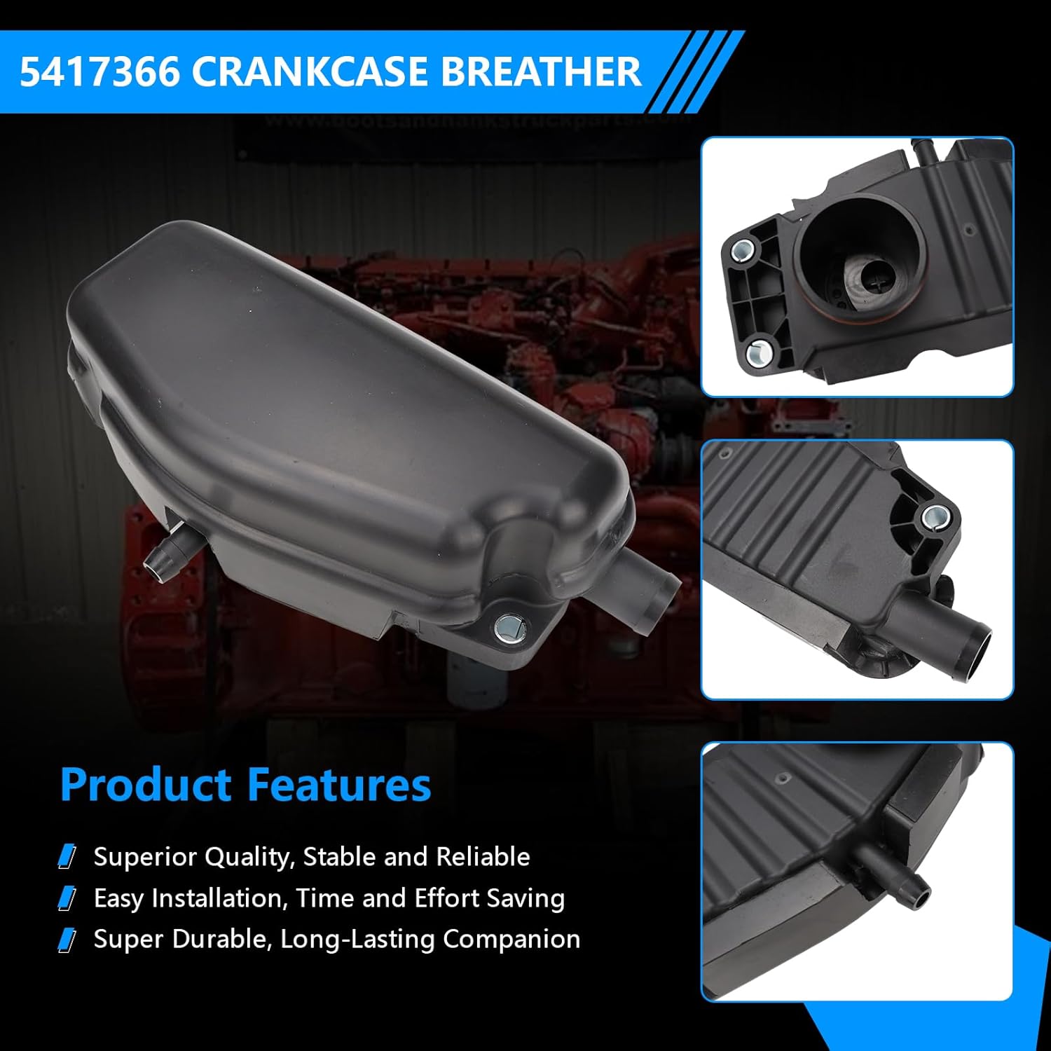 5417366 Crankcase Breather Compatible with Cummins X15 XPI Engine Replaces 5679573 4974922