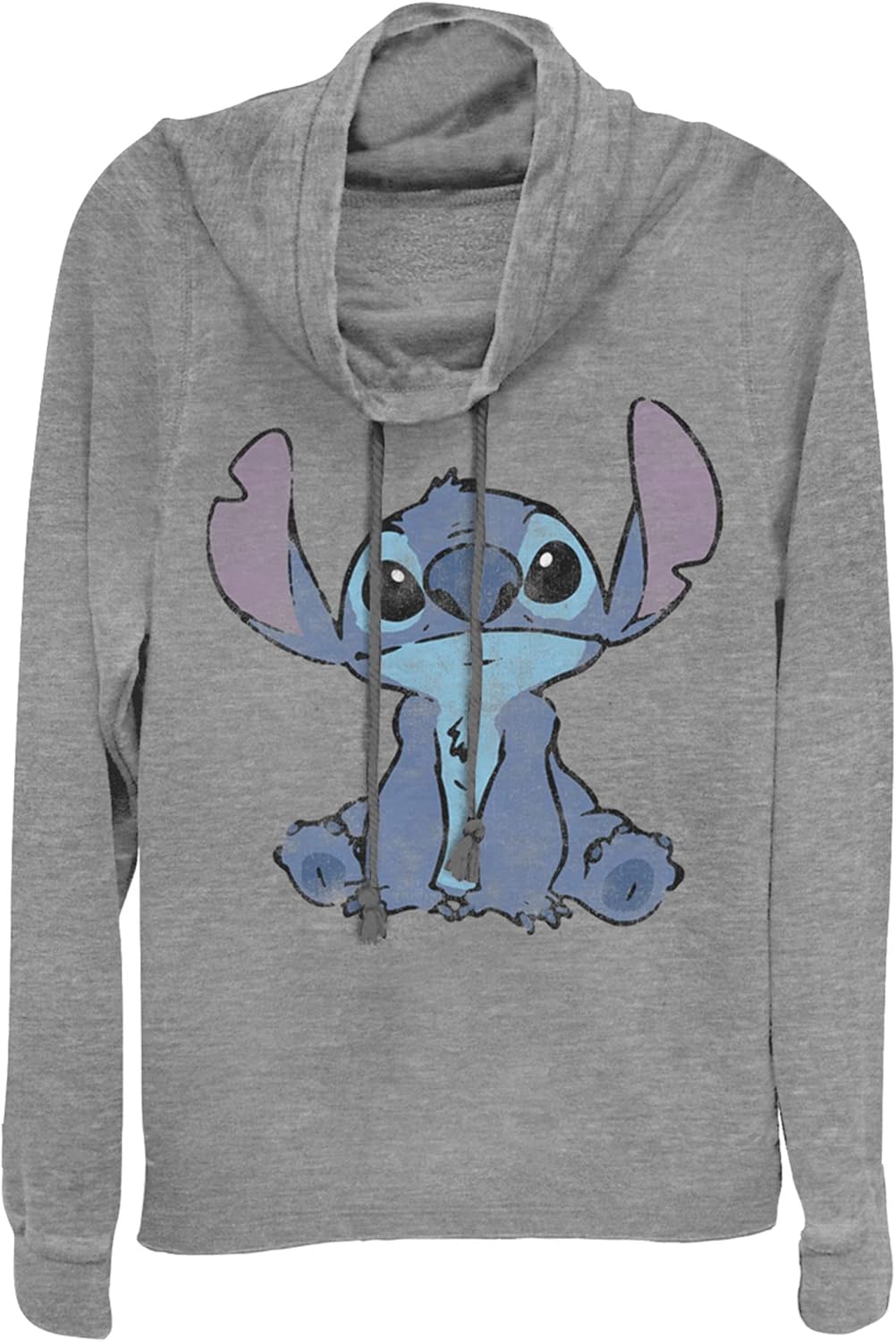 Disney Lilo Simply Stitch Women's Long Sleeve Cowl Neck Pullover