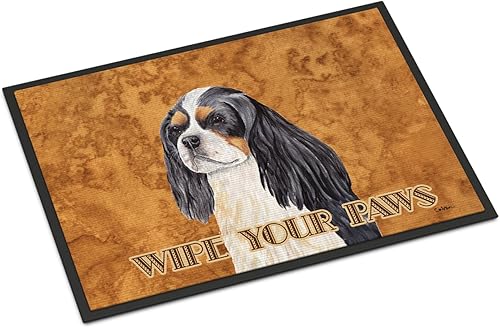 Caroline's Treasures SC9120JMAT - Tapete Cavalier Spaniel para interiores o exteriores, 24 x 36 pulgadas, 36 pulgadas de largo x 24 pulgadas de