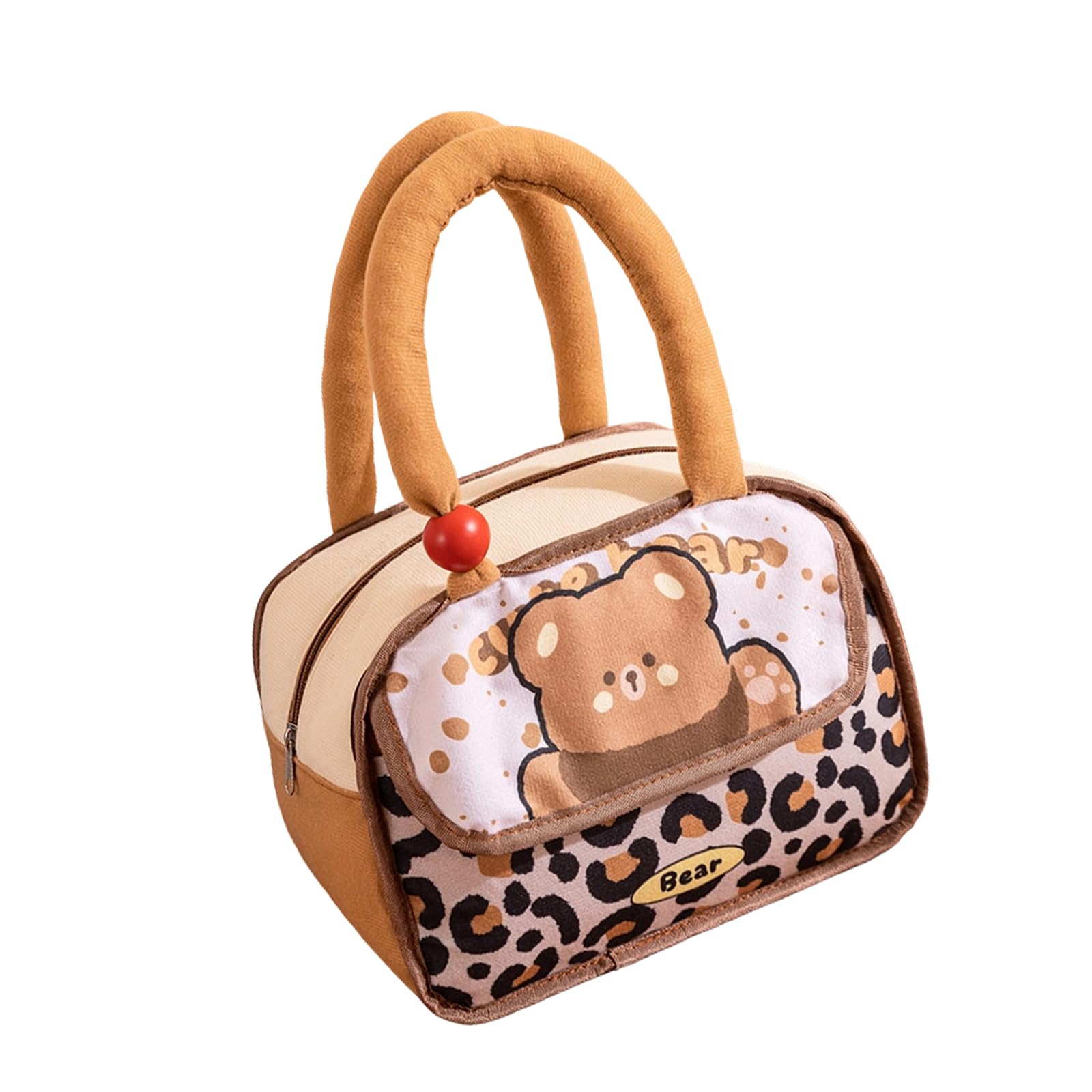 APGLSXY Lightweight Multiple Compartment Lunch Bag Insulated Flannel Design for Organized Snacks Transport Picnics Bag