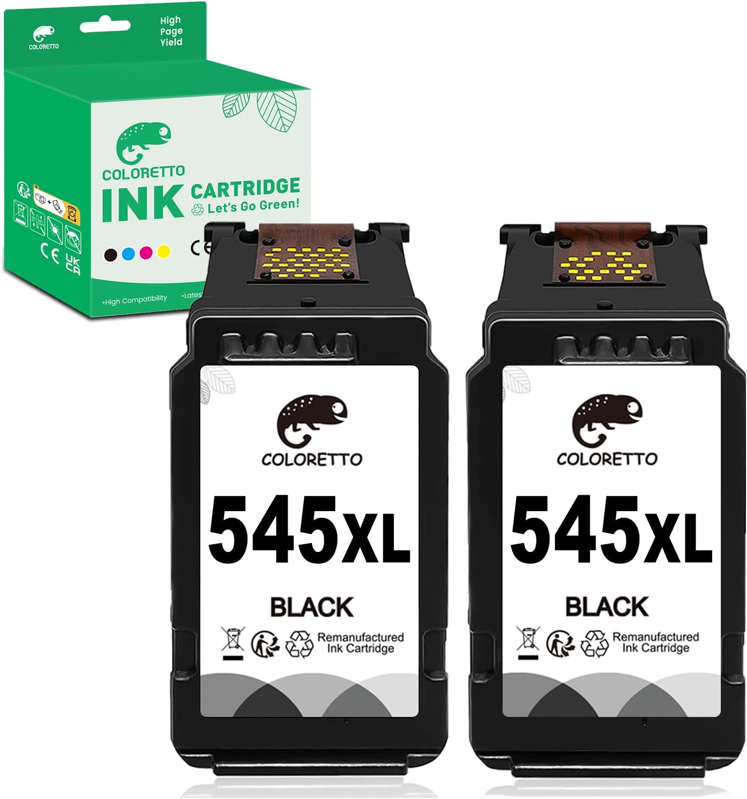 Müller Printware 5 Cartucce Compatibili Canon PG-545XL/CL-546XL – 3 Nere + 2 Colorate Per Stampanti Pixma