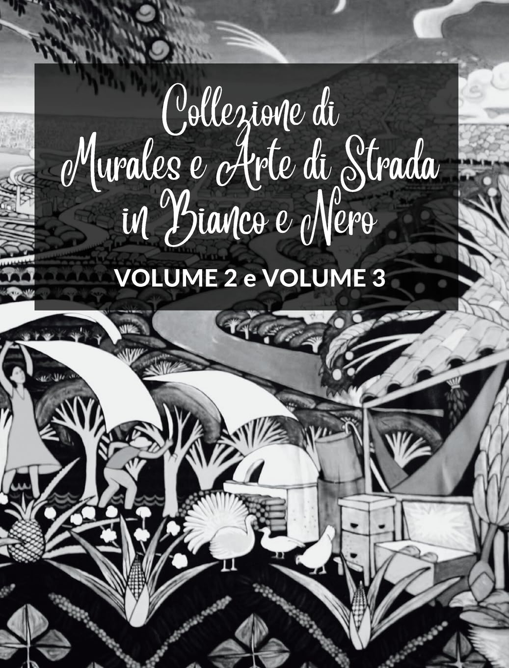 Collezione di Murales e Arte di Strada in Bianco e Nero - Volumi 2 e 3: Due libri fotografici sull'Arte e la Cultura Urbana