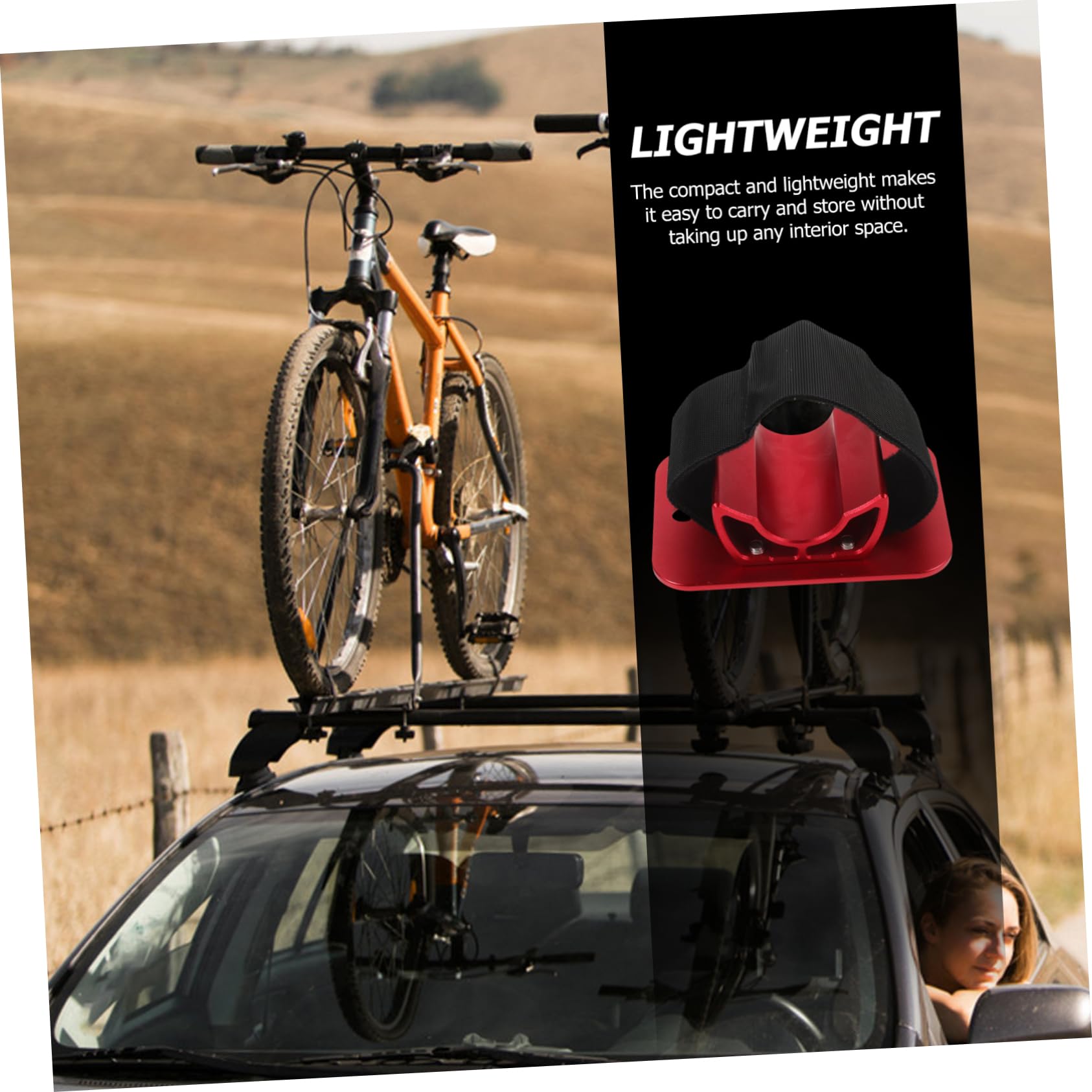 Fahrradträgerhalterung Hinterrad Halter Aus Hochfestem Material Rot Gepäckträger Befestigungsklammer Universell Für Autotransport