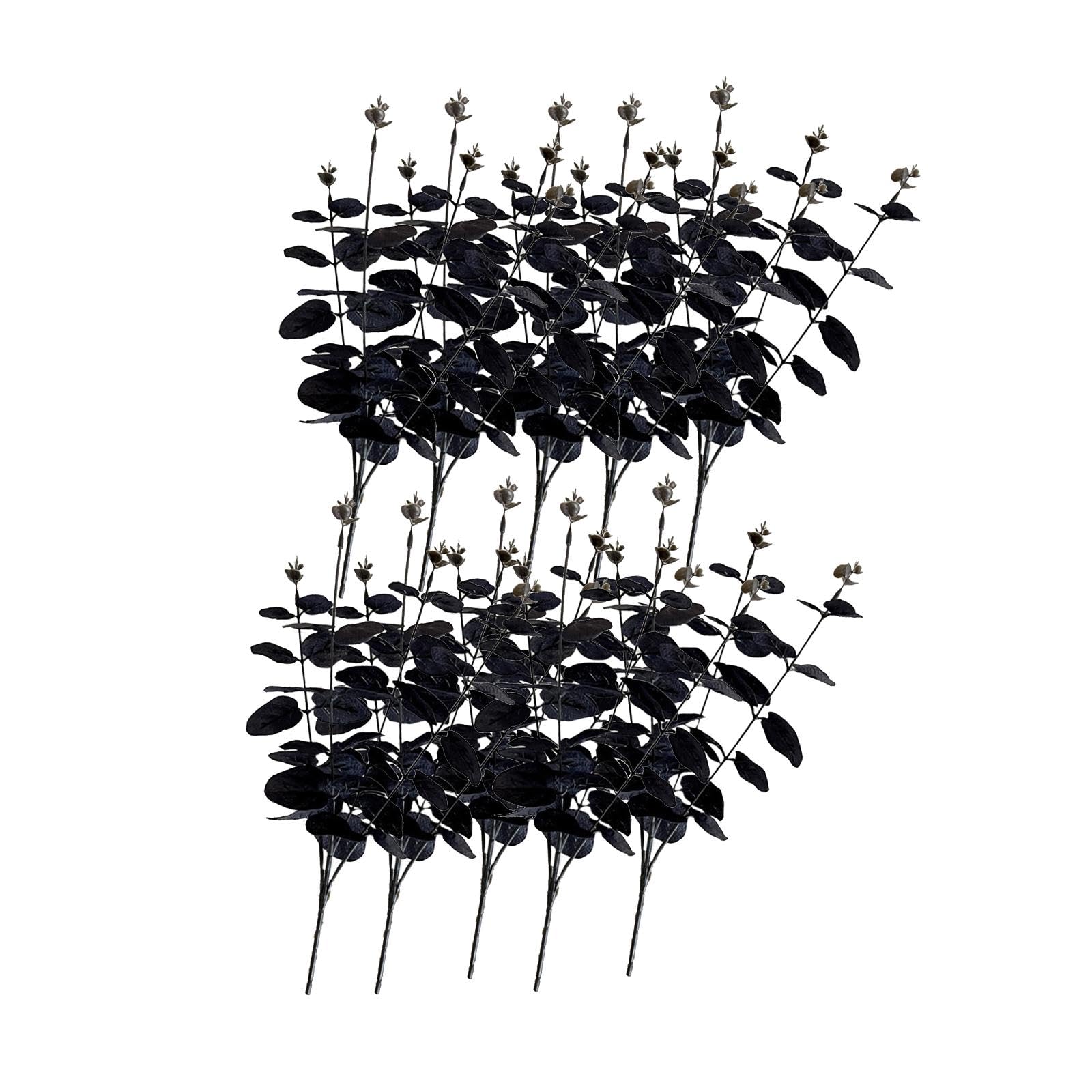 Buxuaaaa 10 Branches 1/10 / 12Pcs Fake Stems 34Cm Artificial Branch Halloween Plant Arrangements For Weddding Party, Home Decoration Good Luck Flower Arrangements