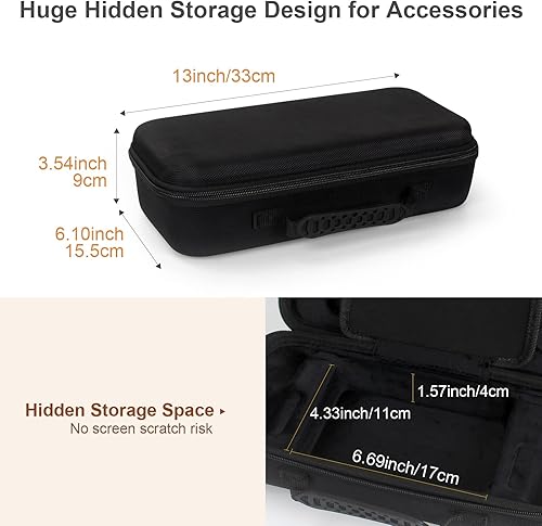 Miniatura 6 de Boffdock Estuche de almacenamiento grande para cubierta de vapor bolsa de transporte rígida protectora para consola de cubierta de vapor y