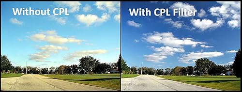 Miniatura 7 de Kit de filtro de 3 piezas de 1.693in (UV-CPL-FLD) para Canon RF50mm F1.8 STM, Canon RF16mm F2.8 STM, Canon EF-M 0.866in F2 STM lente de sistema