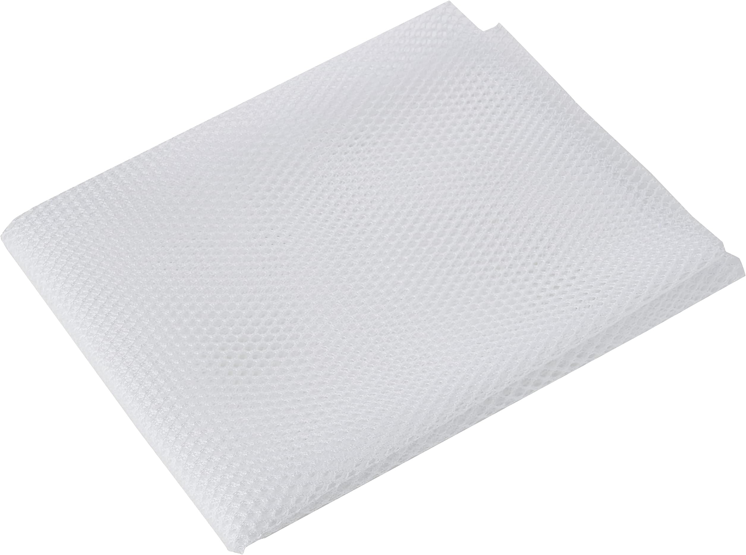 Annie Lightweight Mesh Fabric 18" x 54" White – Stretch Polyester See Through Fabric for Bags, Pockets & Organizers