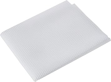 Annie Lightweight Mesh Fabric 18" x 54" White Stretch Polyester See Through Fabric for Bags, Pockets & Organizers