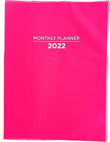 Agenda mensual 2022 – Agenda 2022, 7.25 x 10.5 pulgadas, enero 2022-diciembre 2022, planificador mensual 2022, planificador 2022 (rosa) 3322022104