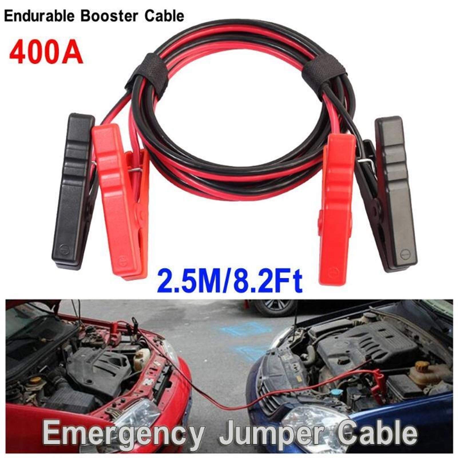 2.5m Auto Booster Start z zaciskiem samochodowym awaryjne kable rozruchowe drut samochodowy akumulator do ciężarówki kabel skokowy miedziany Jumper Car Electron