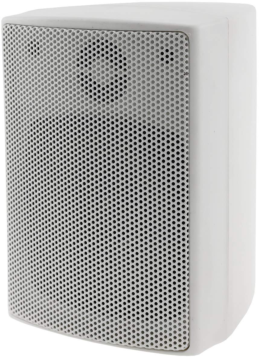ChiliTec 2-Wege Lautsprecher Weiß Paar Wand-Lautsprecher für HiFi Stereoanlage Heimkino 60Watt 8Ohm