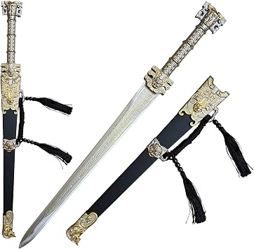 28.3" White Gold Creation of the Gods Cosplay Prop for Collection