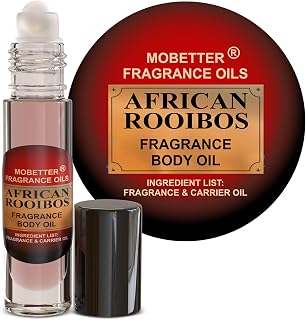 MOBETTER FRAGRANCE OILS African Rooibos Fragrance Body Oil 0.33 Oz Roll On Glass Bottle