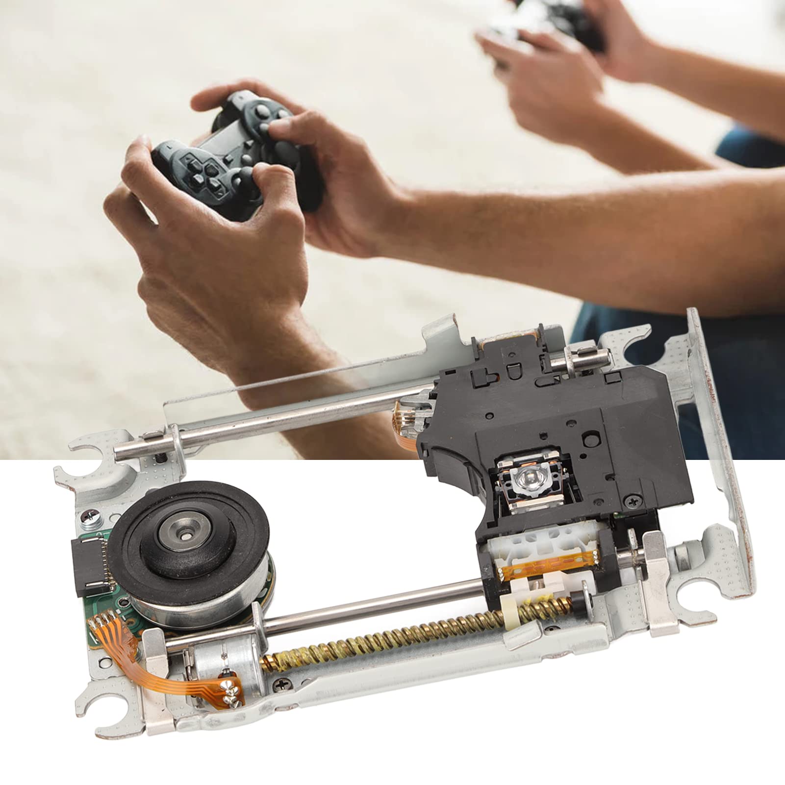 Sxhlseller KEM‑490AAA Lentille Optique avec Support, pour Consoles de Jeu 1000 1100, Remplacement de L'ensemble de Lecteur Optique Professionnel, Métal et Matériau PCB
