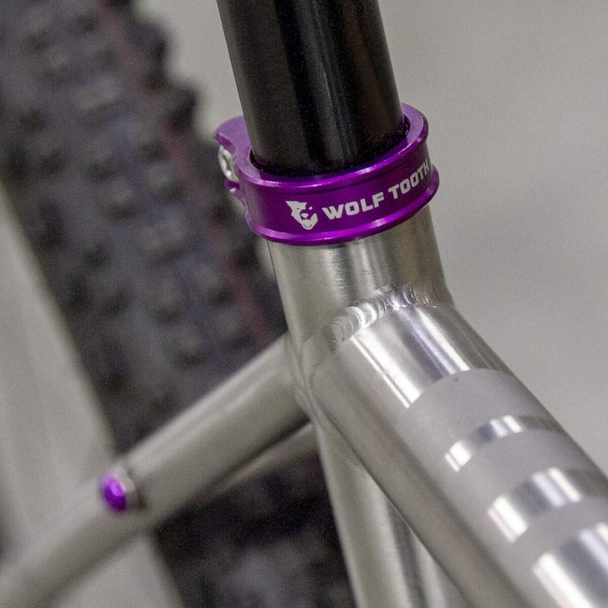 Wolf Tooth Components Seatpost Clamp Purple, 39.7Mm