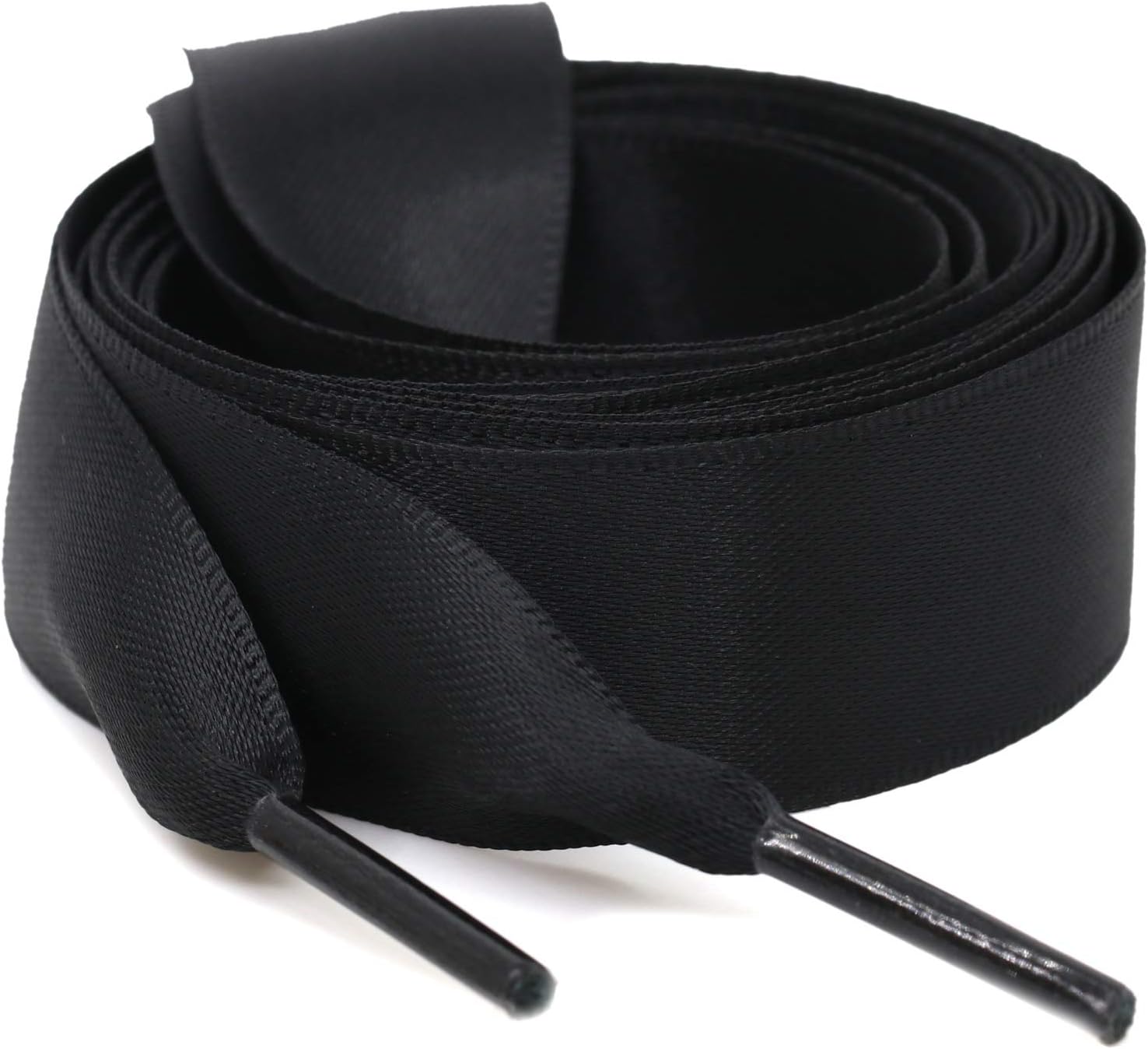 WEGOODZFFlat Satin Ribbon Shoelaces WEGOODZF 2cm Wide Shoestrings for Women Girls[2 Pair]