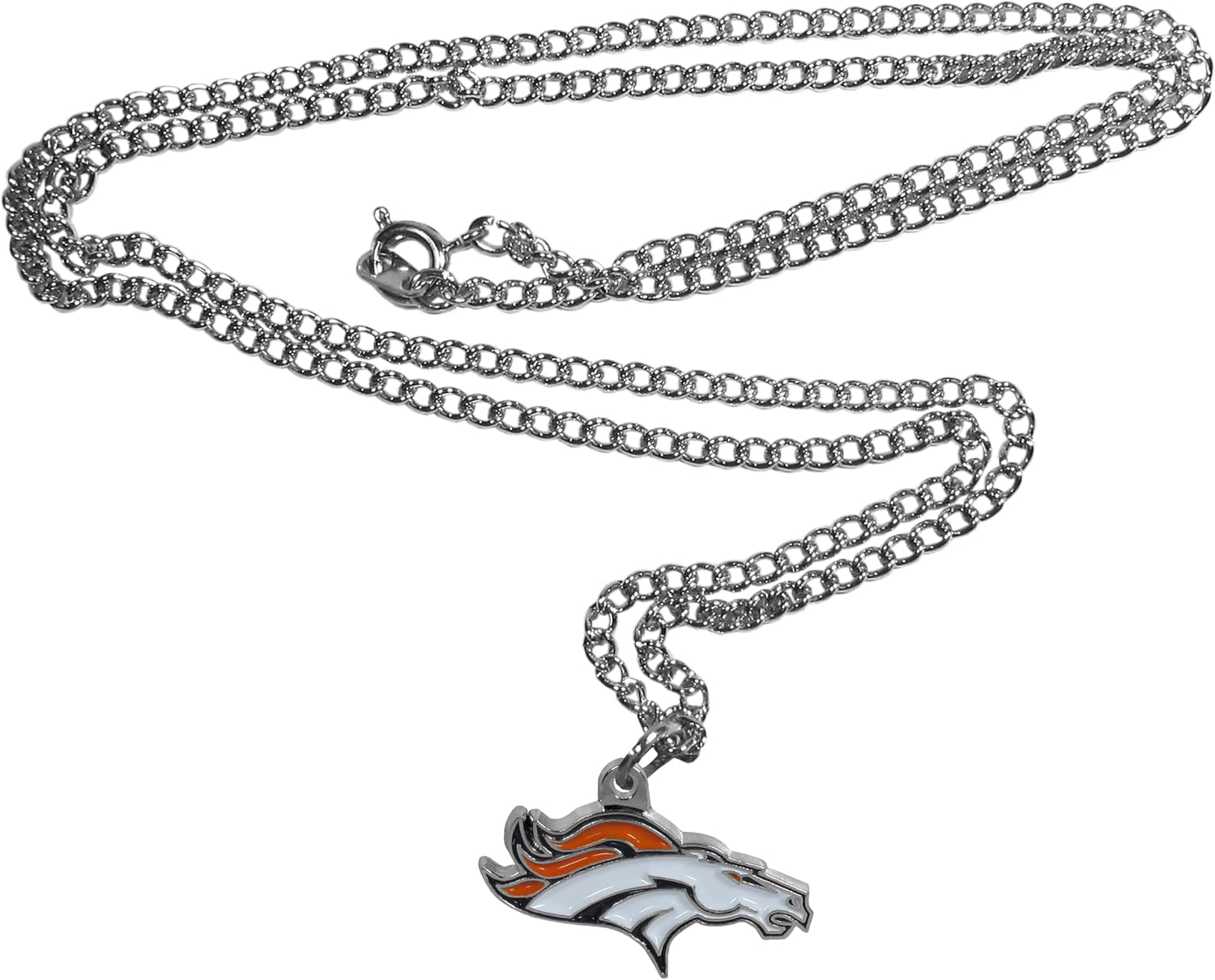 Siskiyou NFL Denver Broncos Chain Necklace with Small Pendant, 20" - Image 3