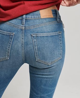 Superdry Womens Mid Rise Skinny Jeans 