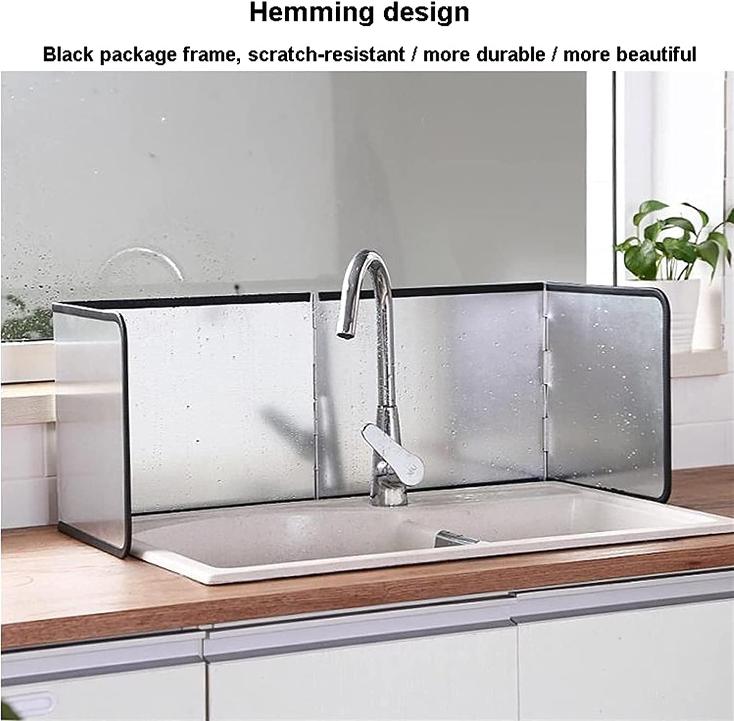 Splatter Shield Splatter Screen for Frying pan Anti Splatter Shield Guard Oil Sided Splatter Guard Grease Splatter Screen Heat Insulation for Kitchen Stove Cooking Frying Protector Kitchen