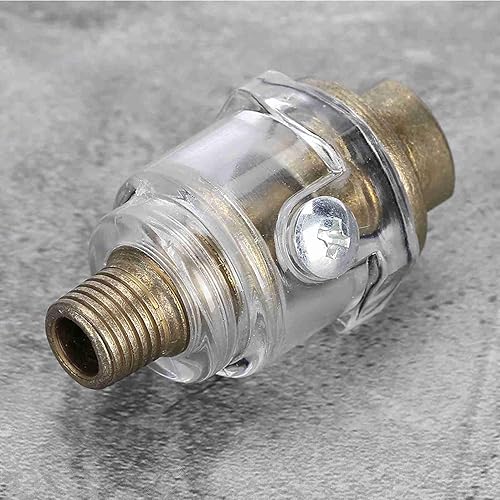 Miniatura 5 de Lubricador de engrasador, 14 "BSP Mini en línea lubricante de aceite para herramientas neumáticas, lubricación automática de tubería de compresor de