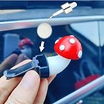 Voiture mignonne Air Rénovateurs de dispositifs d'évacuation, 3D Conception Diffuseur de champignons Vent Clip, Air Conditionnement Accessoires de Voiture pour Femmes et Hommes