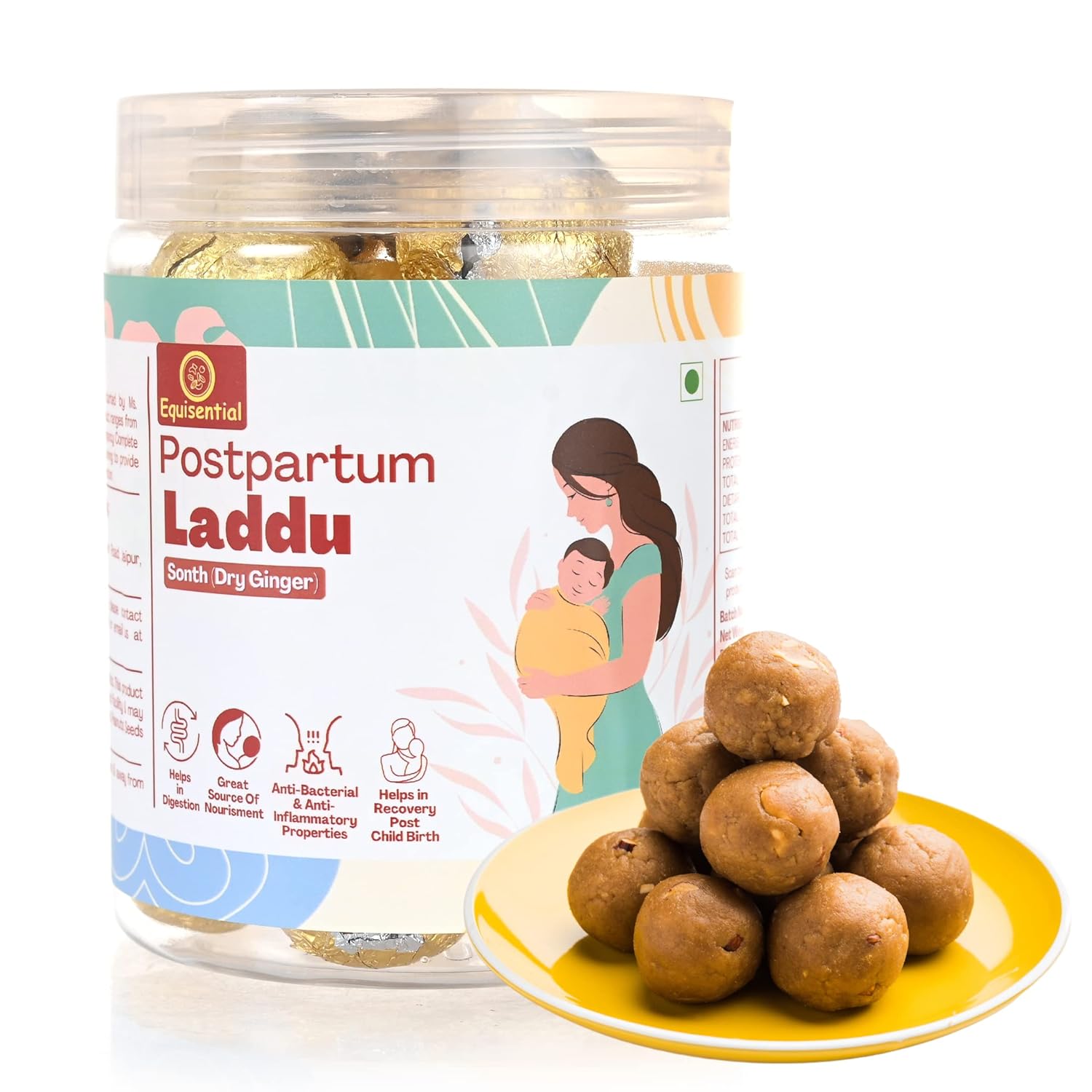Equisential Post Pregnancy Sonth Laddu (Dry Ginger)After Delivery