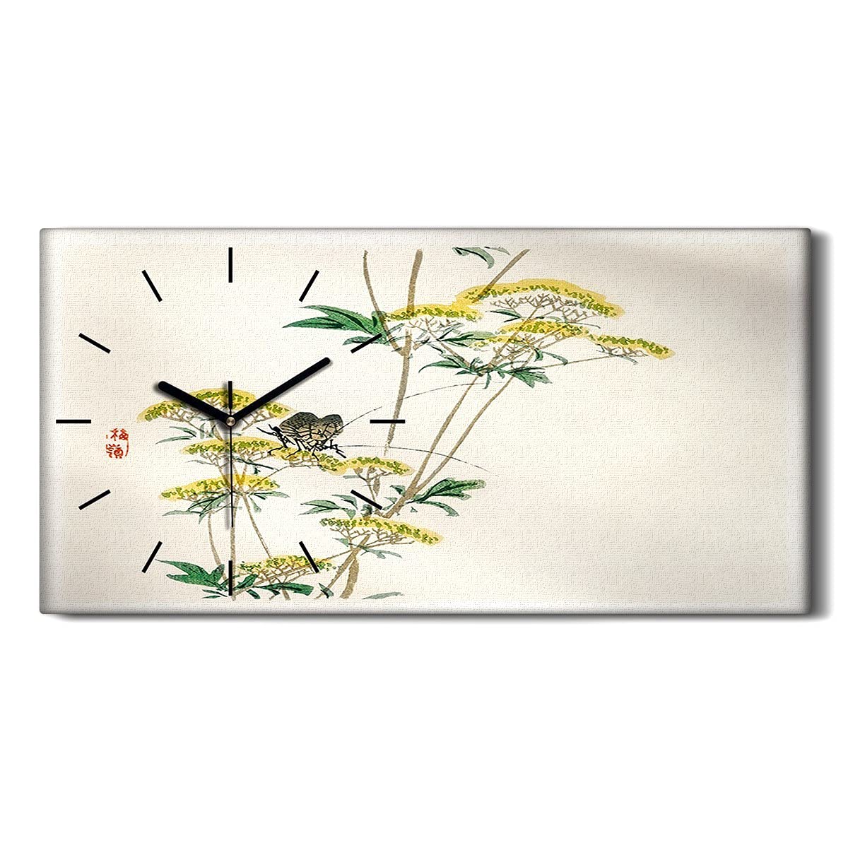 Horloge sur Toile sans Tic-Tac pour Dormir au Calme dans la Chambre