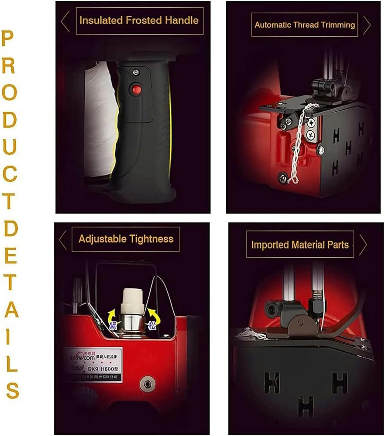 Bag Closer Closing Machine, Portable Electric Sewing Stitching Machine, Handheld Bag Stitcher for Rice/Paper/Plastic Bags