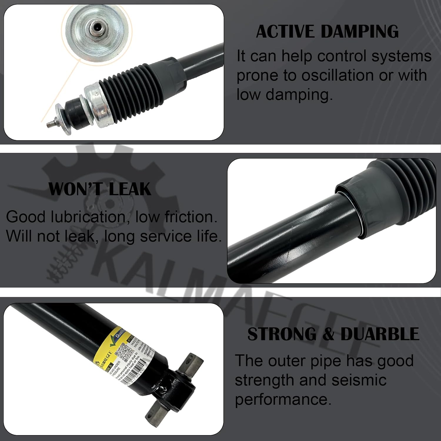 4PCS Front and Rear Shock Strut Absorbers with Magnetic Ride Control for Cadillac XLR 2004-2009, Compatible with Corvette C5 C6 2003-2013