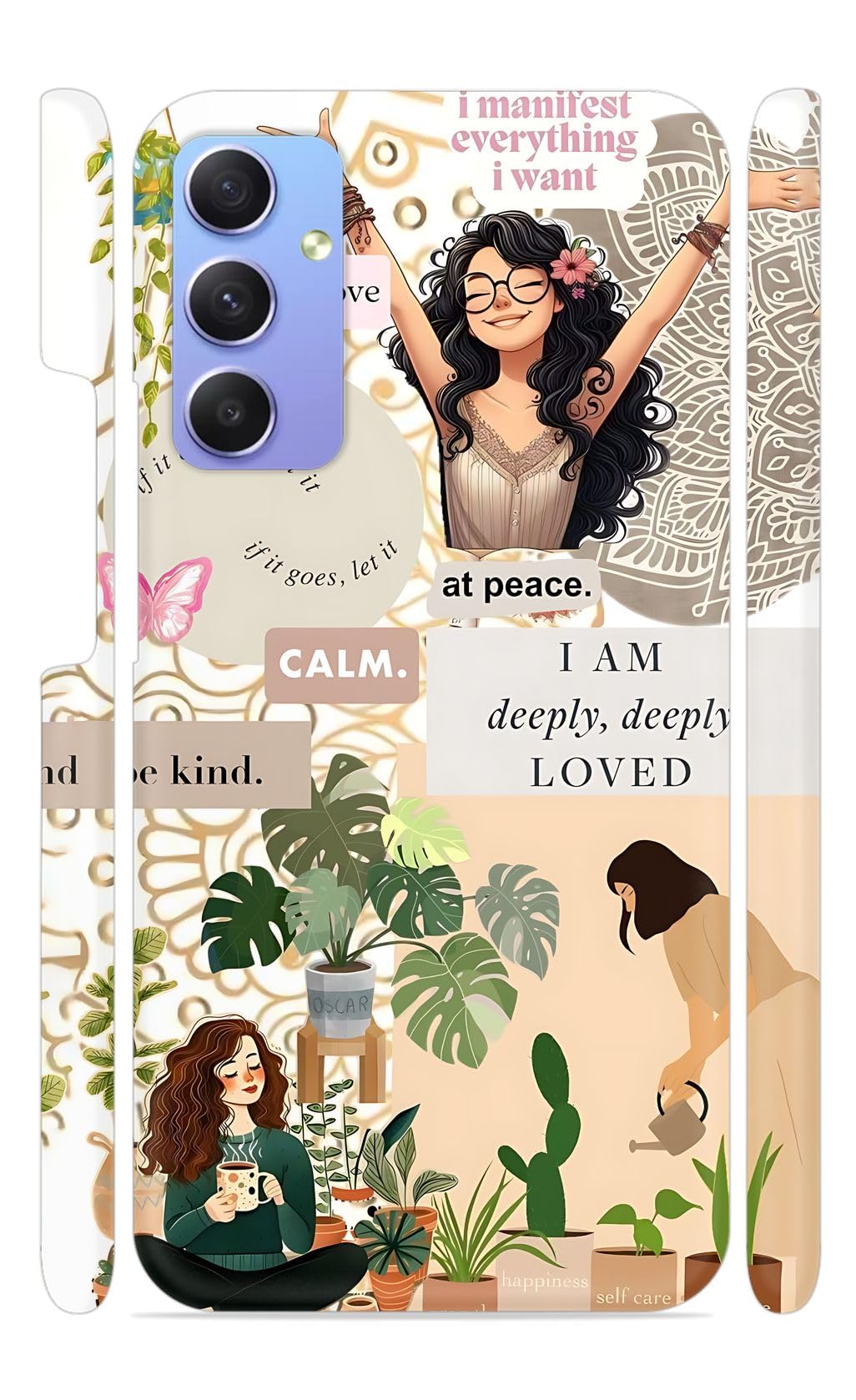 YAPZONE Inspirational Quotes Girls Designer Printed Hard Back Cover for Samsung Galaxy A54 5G Attractive and Uniquely Crafted Smartphone Case
