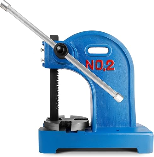 Prensa manual de eje de 2 toneladas, prensa de eje resistente, con altura máxima de 8.5 pulgadas, herramienta de prensa de eje de metal, para