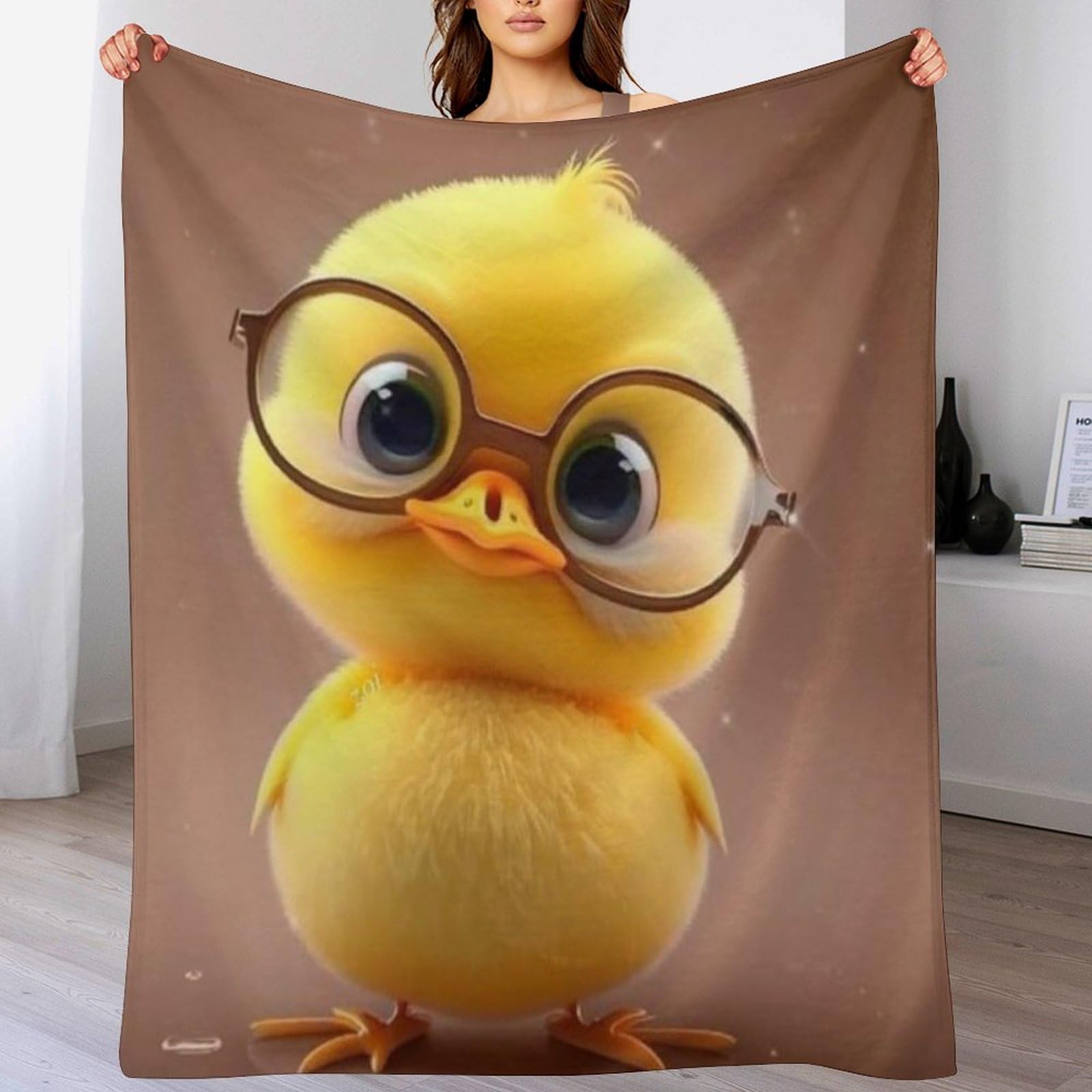 Couverture canard jaune douce en flanelle pour des nuits tendres et réconfortantes