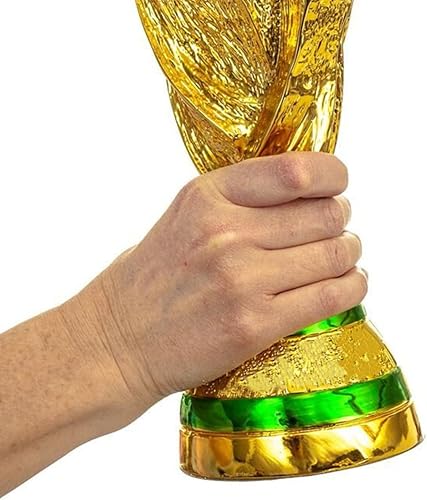 14 Inch Tall 1:1 Replica World Cup Trophy Replica 36cm Soccer Football Memorabilia Champion Trophy for Bedroom Office Desktop