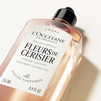 L'OCCITANE - Fleurs de Cerisier (Cherry Blossom) Shower Gel - Fruity, floral and musky fragrance - Made in France