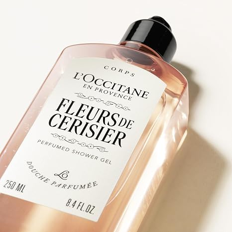 L'OCCITANE - Fleurs de Cerisier (Cherry Blossom) Shower Gel - Fruity, floral and musky fragrance - Made in France