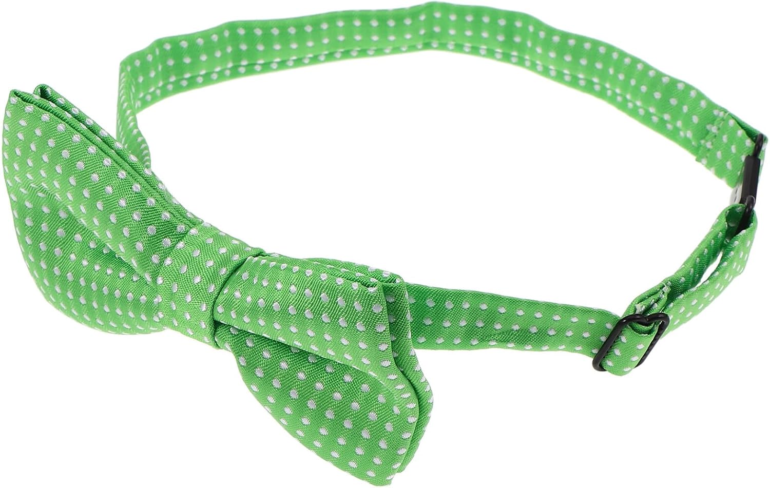 Green Polka Dot Pre-tied Bow Tie Adjustable Boys St Patrick’s Day Party Accessory Formal Neckwear