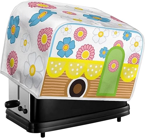 Miniatura 6 de chaqlin Cubierta para horno tostador de 2 rebanadas, cubierta para electrodomésticos de belleza de cocina, mantiene la tostadora libre de polvo y