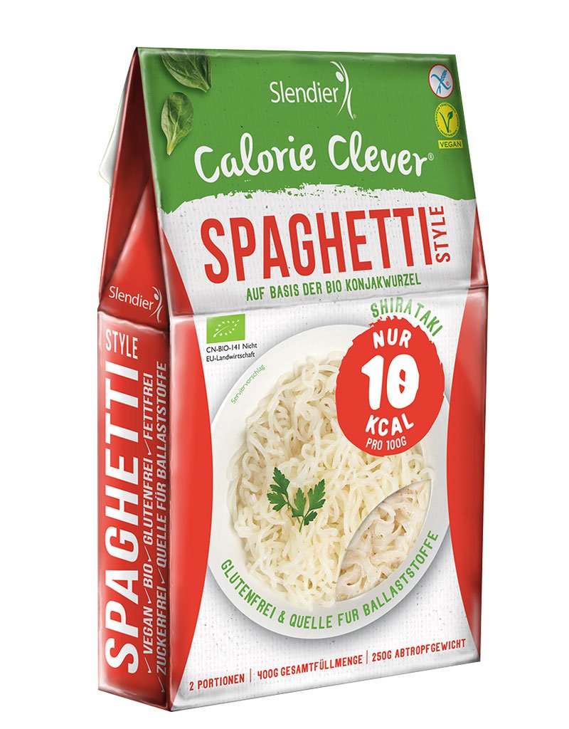 Shirataki Slendier pâtes de konjac biologique - paque dŽessai 6 x 400 g