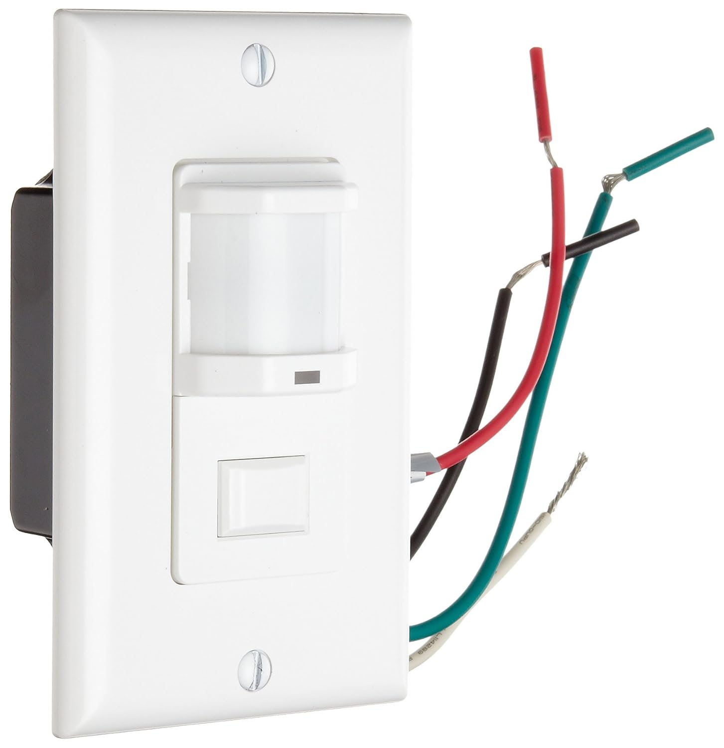 Morris Products 80521 Wall Mount Occupancy/Vacancy Sensor, PIR Single Pole, White
