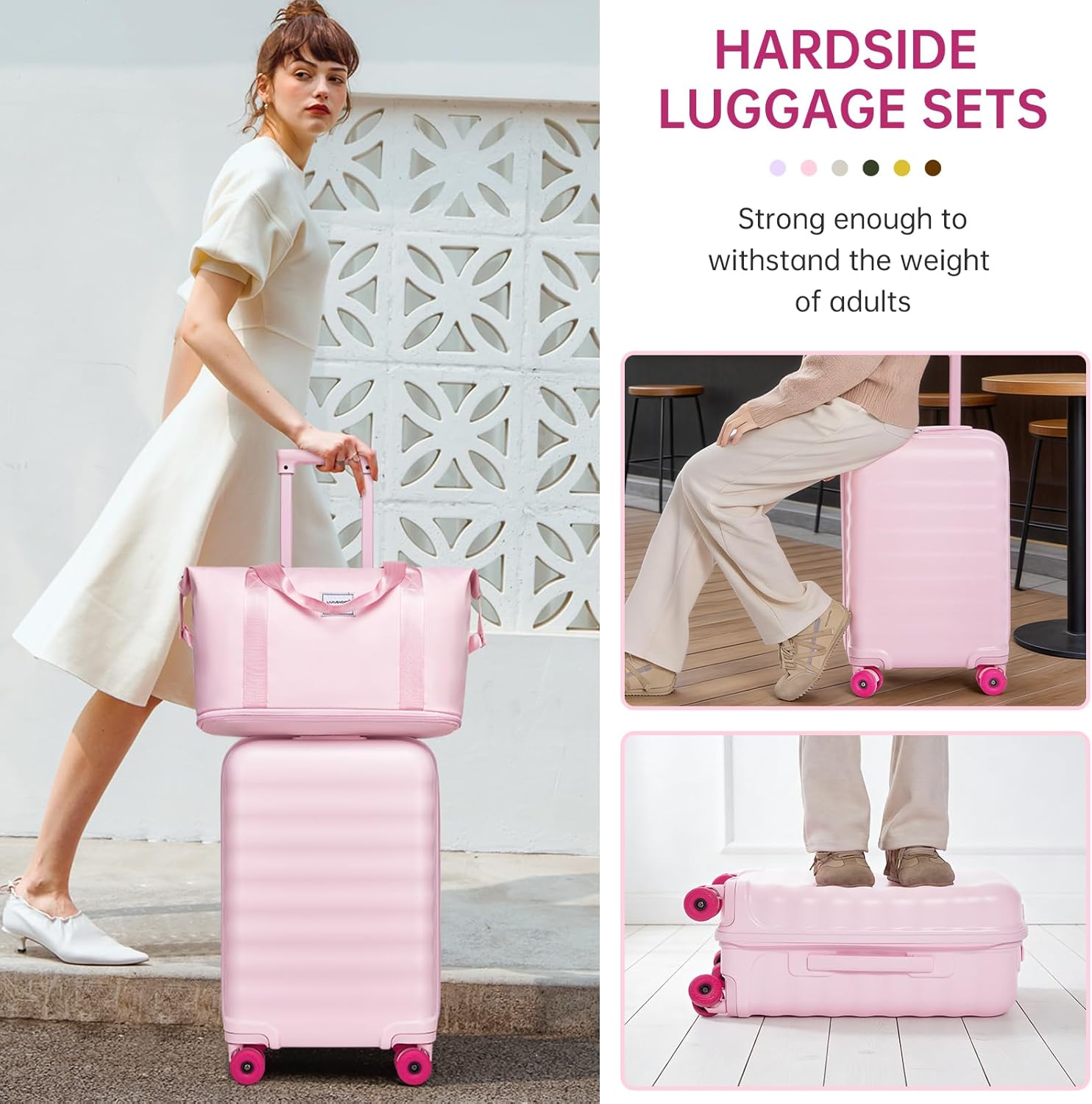 Luggage Sets 3 Piece, Carry On Luggage 22x14x9 Airline