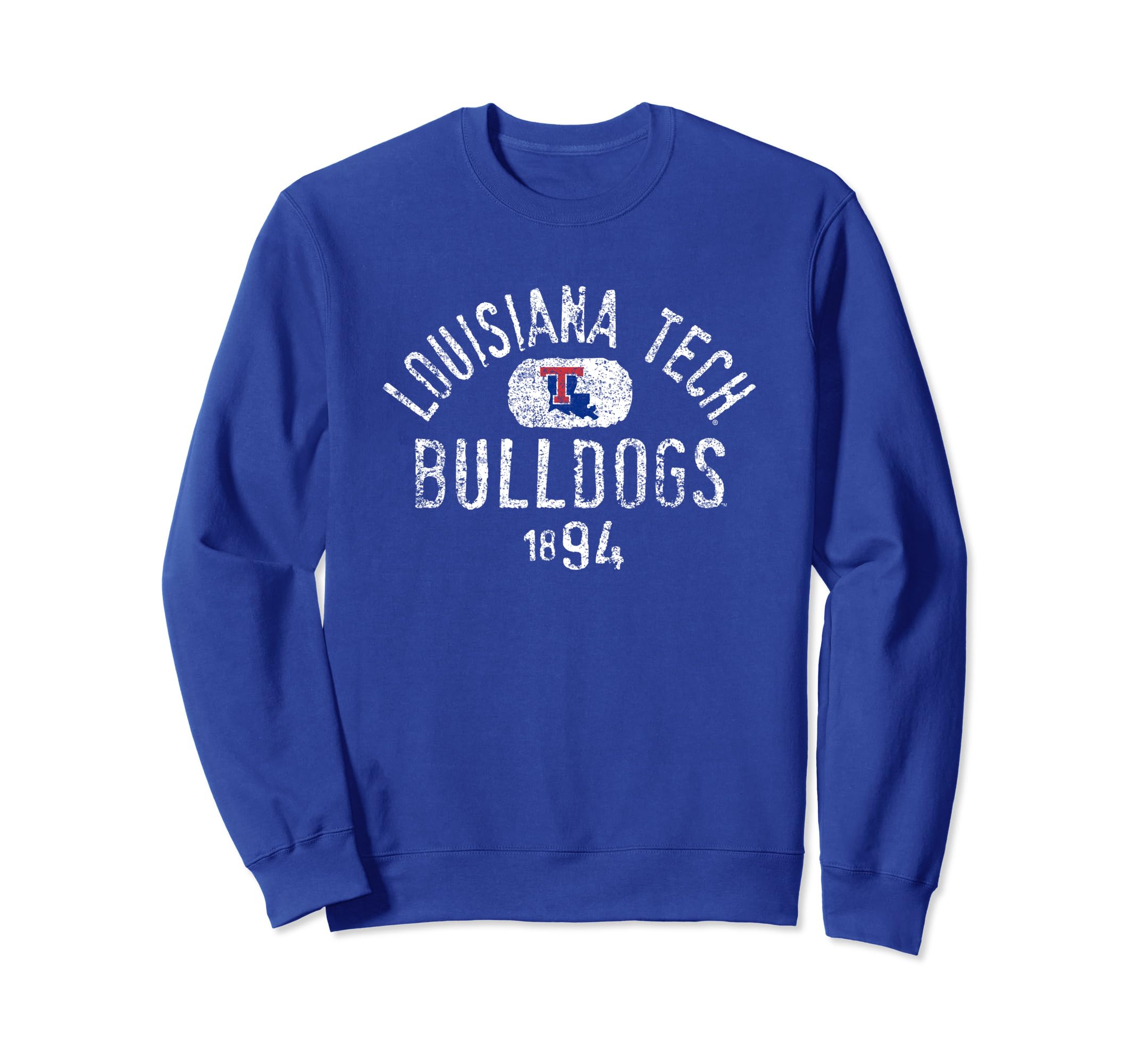 Louisiana Tech Bulldogs Vintage 1894 Royal Blue Sweatshirt