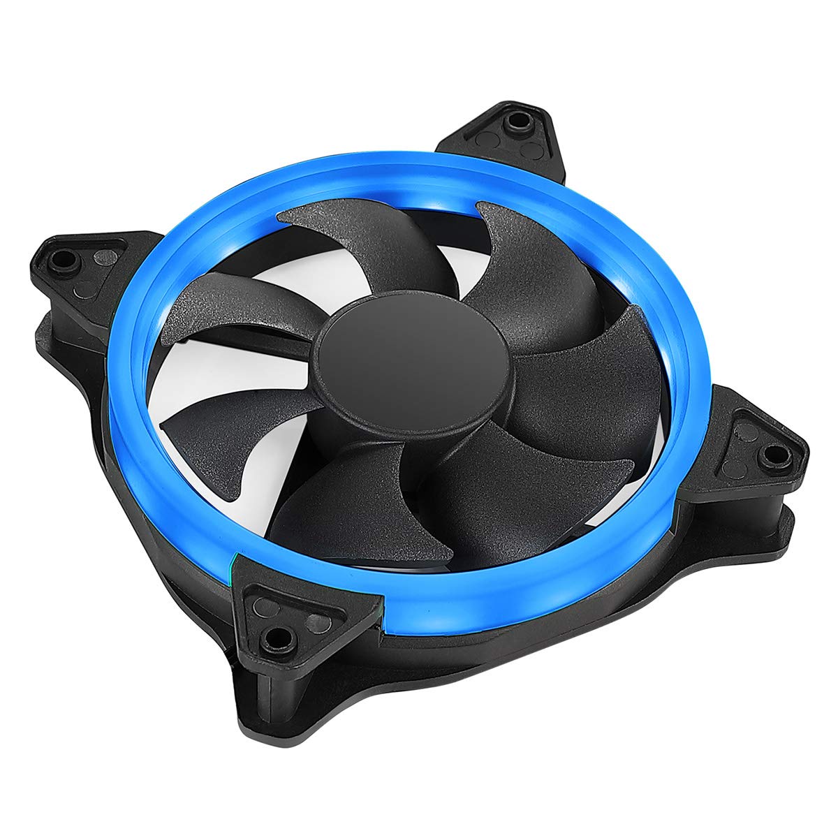 CiT Red Ring PC Cooling Fan 120mm, Fan Speed: 1200RPM, Hydraulic Bearing, 16pcs LEDs, 7 Blades