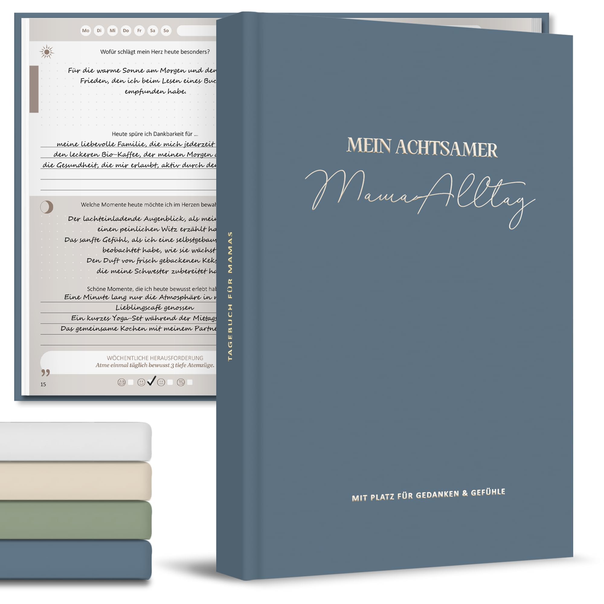 BIROYAL Muttertagsgeschenke für Mama, Geschenke für Mama - A5 Achtsamkeit Tagebuch für Mamas, Frauen Geschenk, 24 Wochen Dankbarkeitstagebuch, Mothers Day Gifts, 24 Wochen Dankbarkeitstagebuch