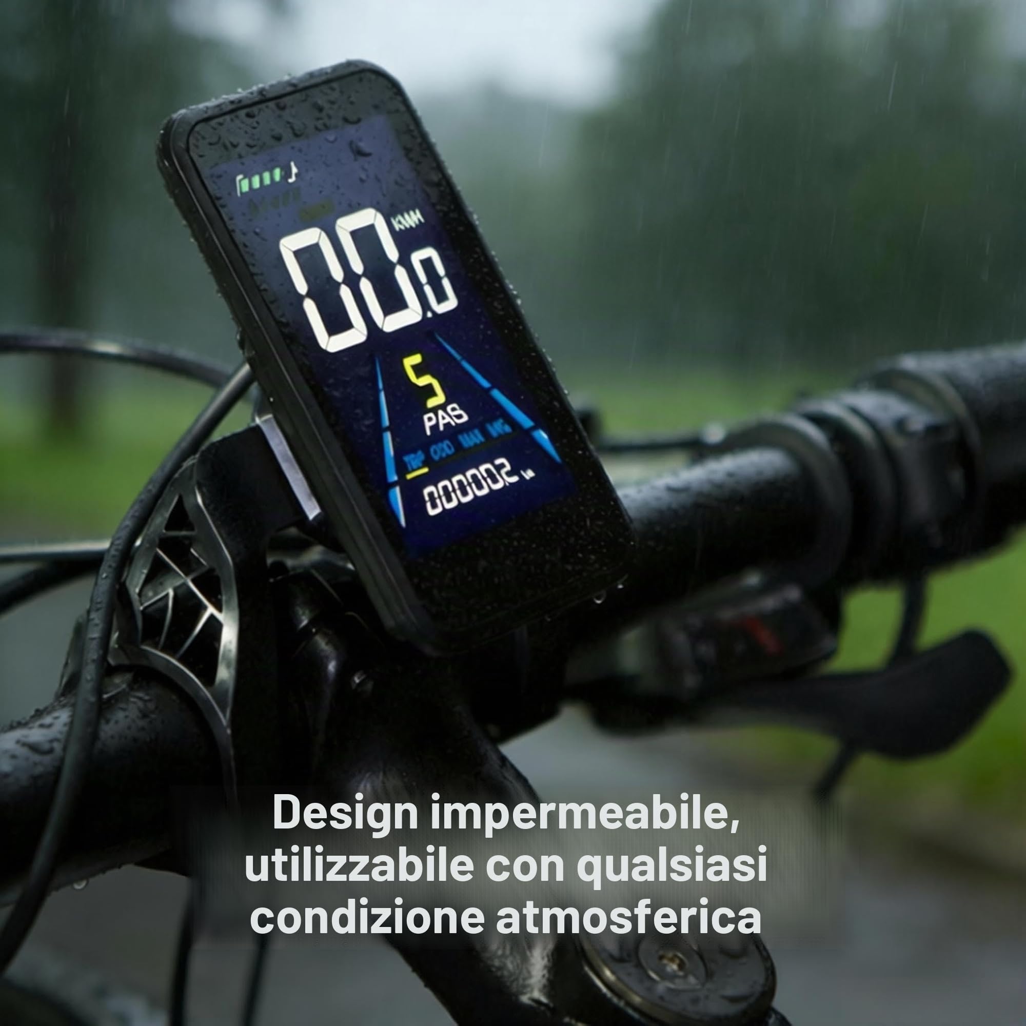 Schermi di visualizzazione LCD per bici elettrica NC-81F Impermeabile Dashboard Computer Pannello bici elettrica Cruscotto Mountain Bike Computer Velocità Cadenza Monitor