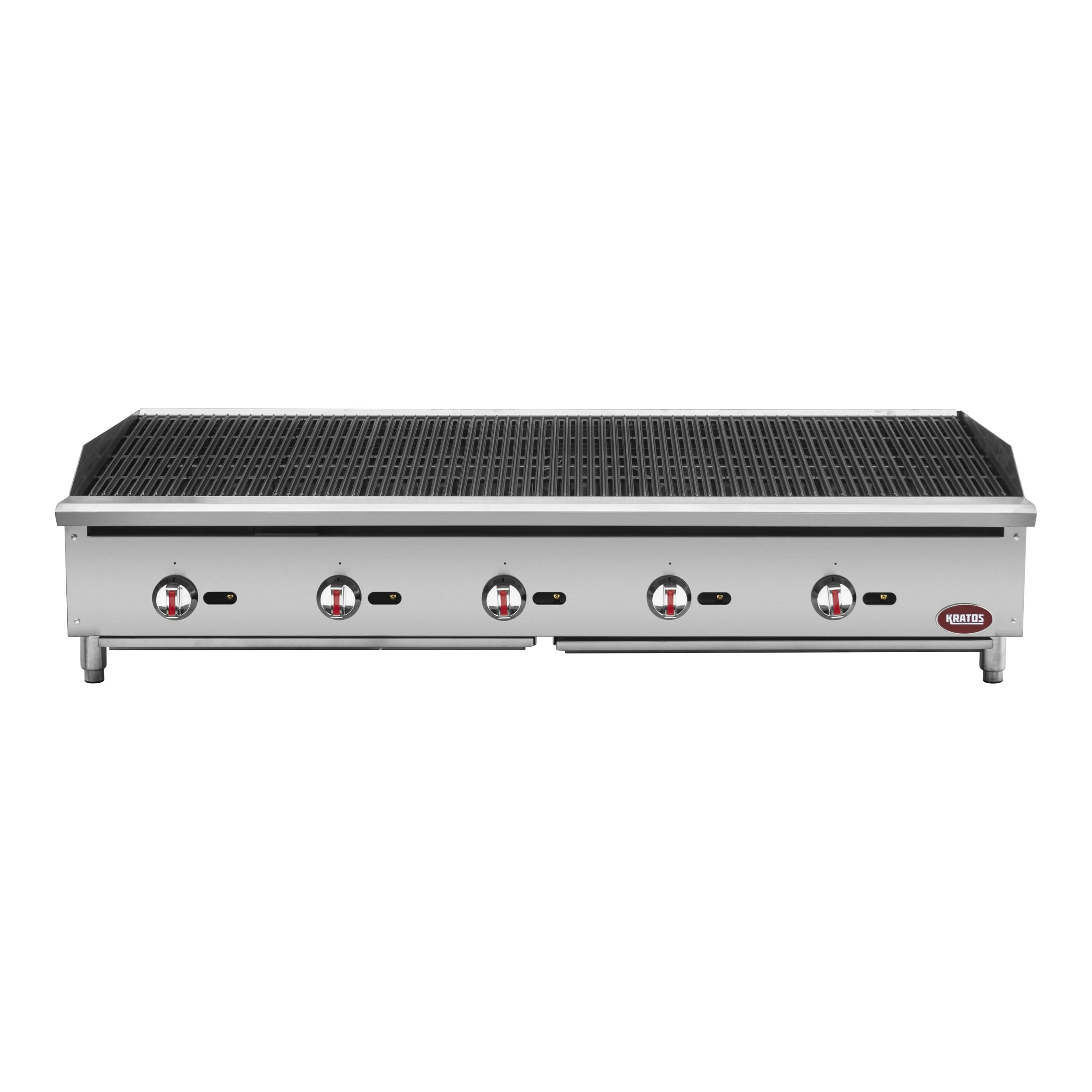 Kratos 60" Wide Five Burner Countertop Gas Radiant Charbroiler