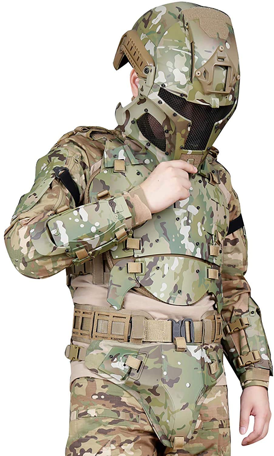 NC Chaleco Táctico Militar Ajustable Molle Chest Protector Set Paintball Combat Equipment CS Campo Al Aire libre Entrenamiento De Combate Modular