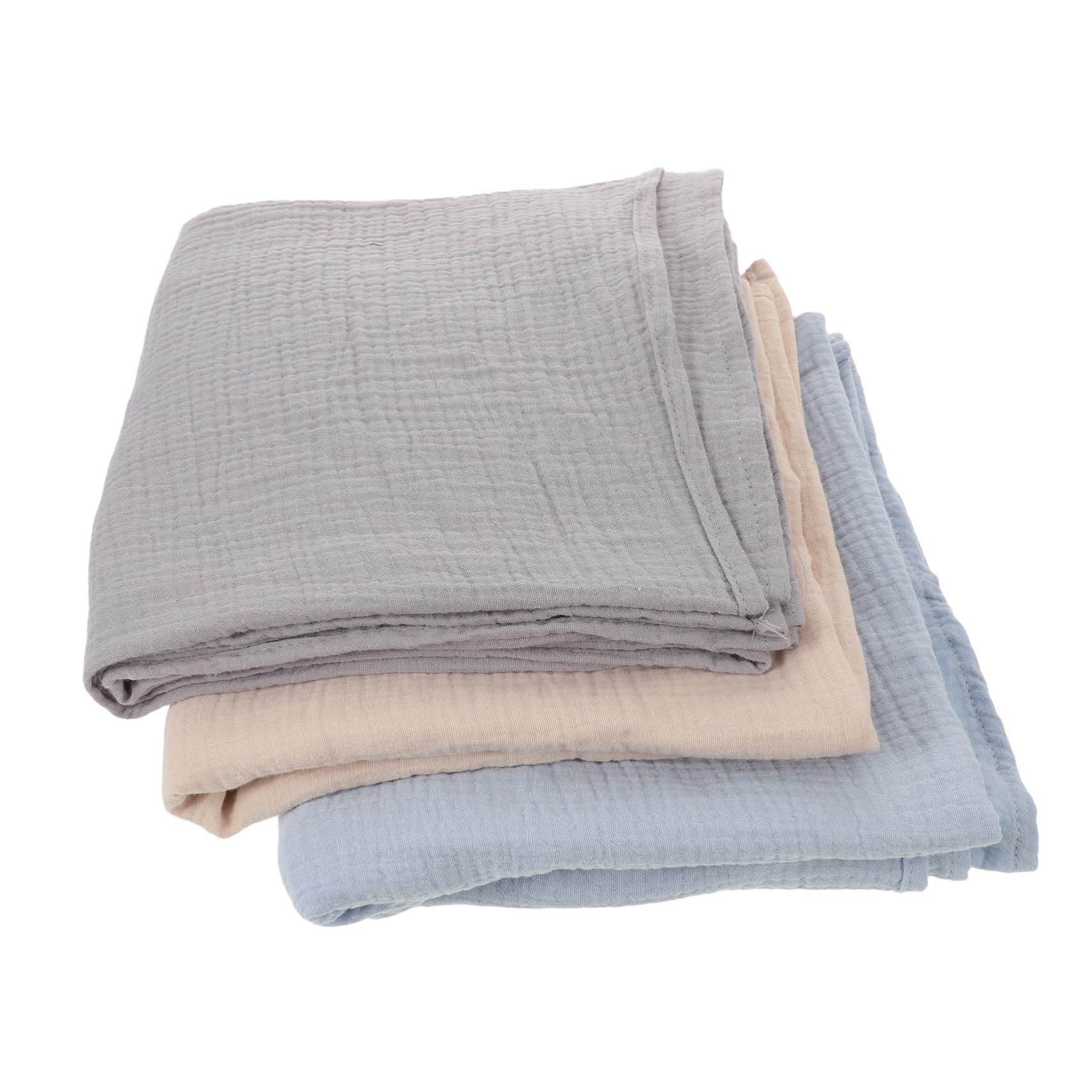 YARNOW 3 Pezzi Coperta Ragazzo Ragazza in Mussola Avvolgente Traspirante per Bambina Morbida Coperta Avvolgente per Sonno e Bagno Delicato per Sensibile