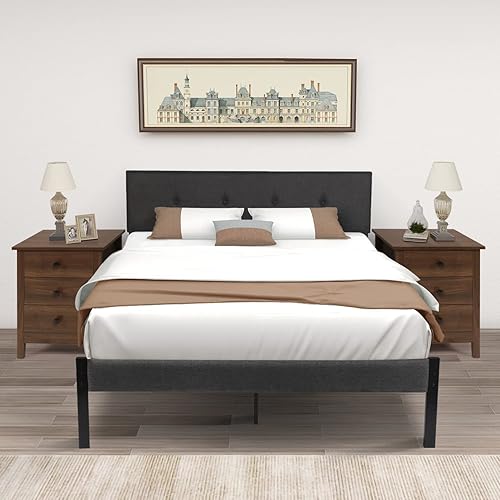 Miniatura 7 de GBU - Mesitas de noche para dormitorio juego de 2 mesitas de noche de madera con cajón para el hogar